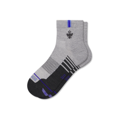 Men's Merino Wool Blend Run Quarter Socks