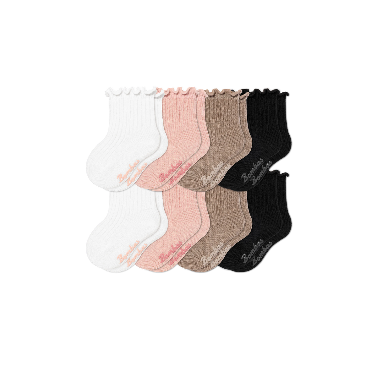 Baby Ruffle Rib Calf Sock 8-Pack (6-12 Months)