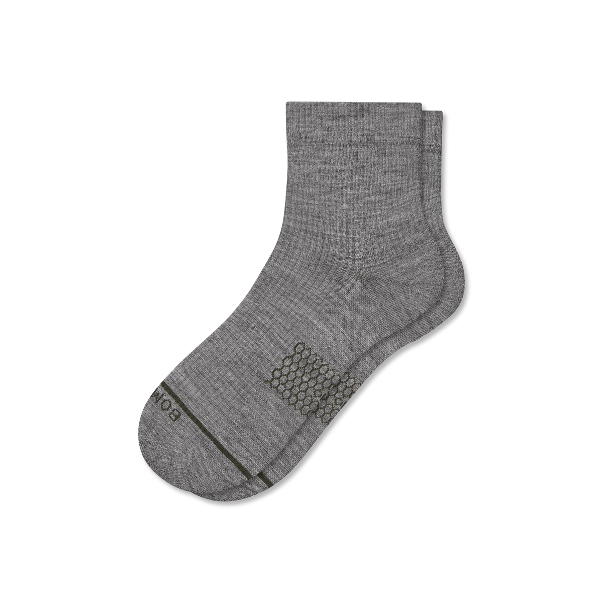 Women's Merino Wool Blend Modern Rib Quarter Socks